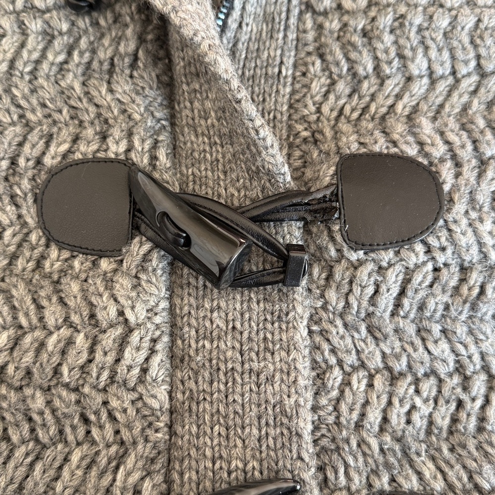 Loft Gray Toggle Knit Cardigan - image 4